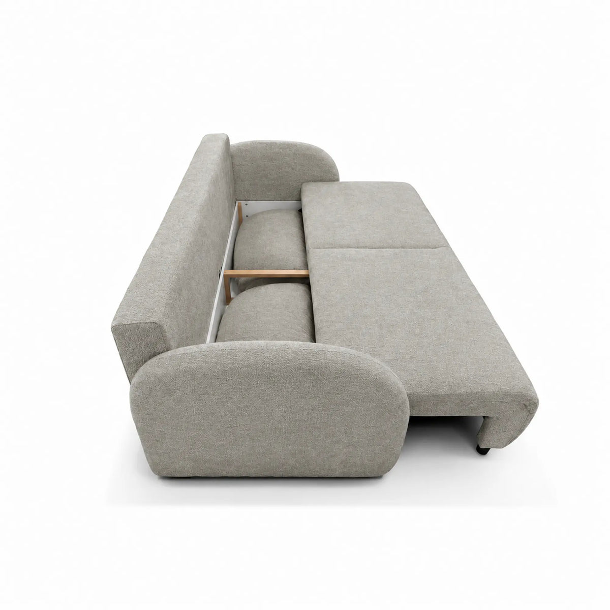 Canapea extensibila ROMA, stofa bej - Vinci 26, cu lada depozitare, 230x105x90 cm