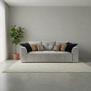 Canapea extensibila ROYAL IV, stofa bej deschis - Puente 06, 247x116x96 cm