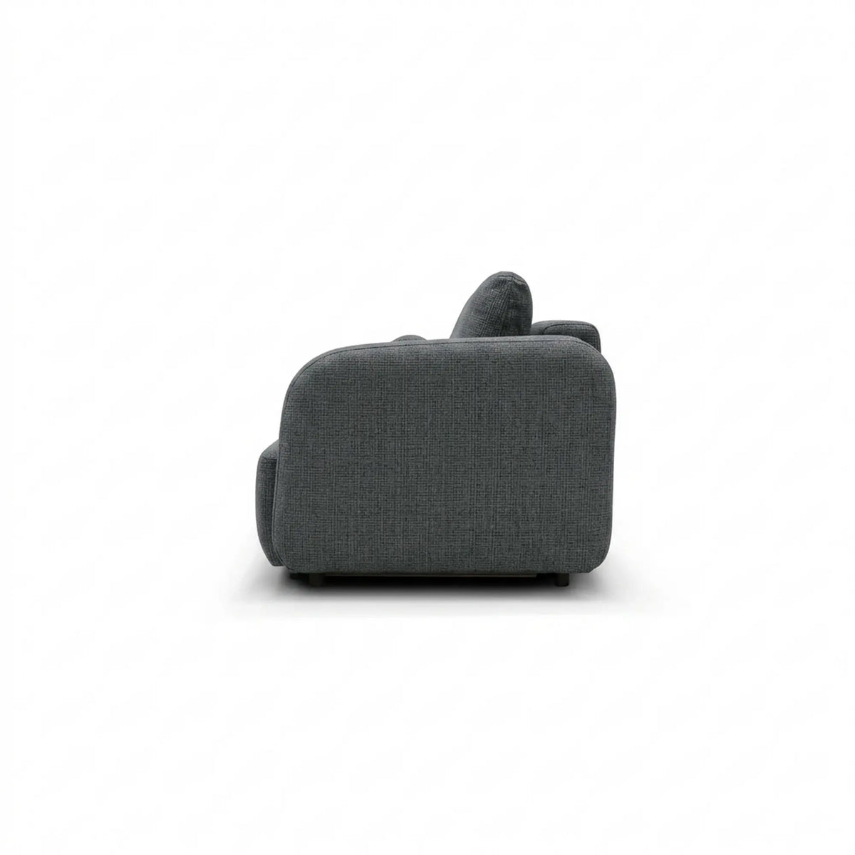 Canapea extensibila SANTIAGO, stofa gri inchis - Cremona 95, cu lada depozitare, 237x107x90 cm