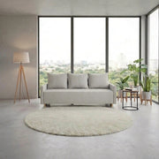 Canapea extensibila SIGMA, stofa catifelata bej - Onega 2, 208x90x92 cm