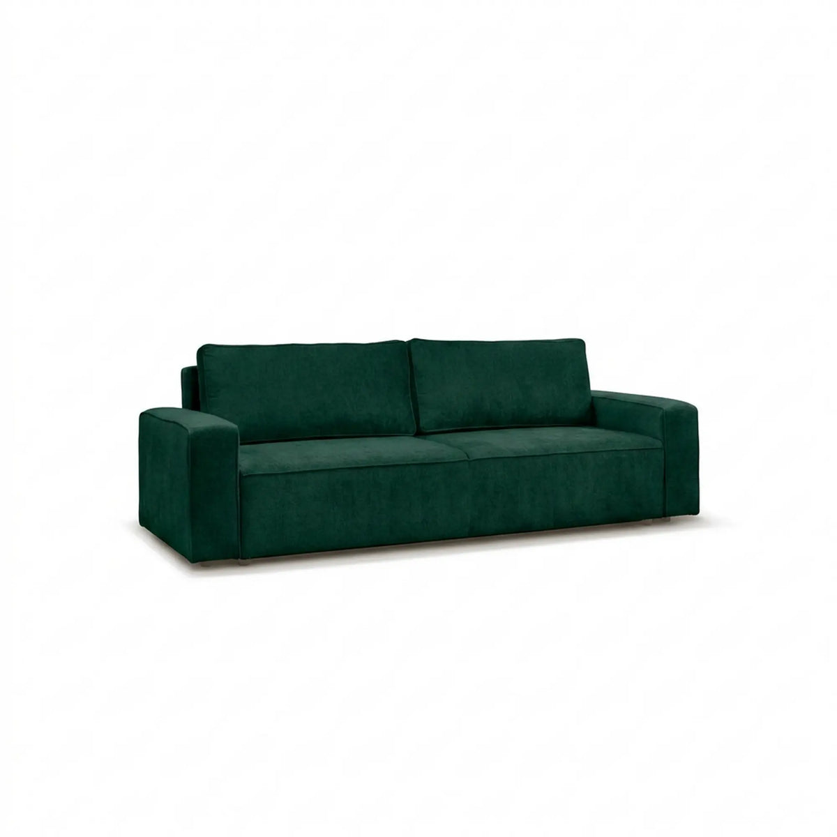 Canapea extensibila SPARK, stofa catifelata verde inchis - Monolith 37, cu lada depozitare, 246x100x90 cm