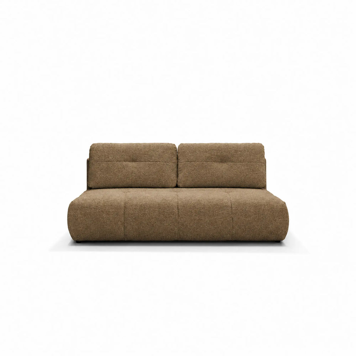 Canapea extensibila STRADA, stofa maro - Vinci 38, cu lada depozitare, 208x104x92 cm