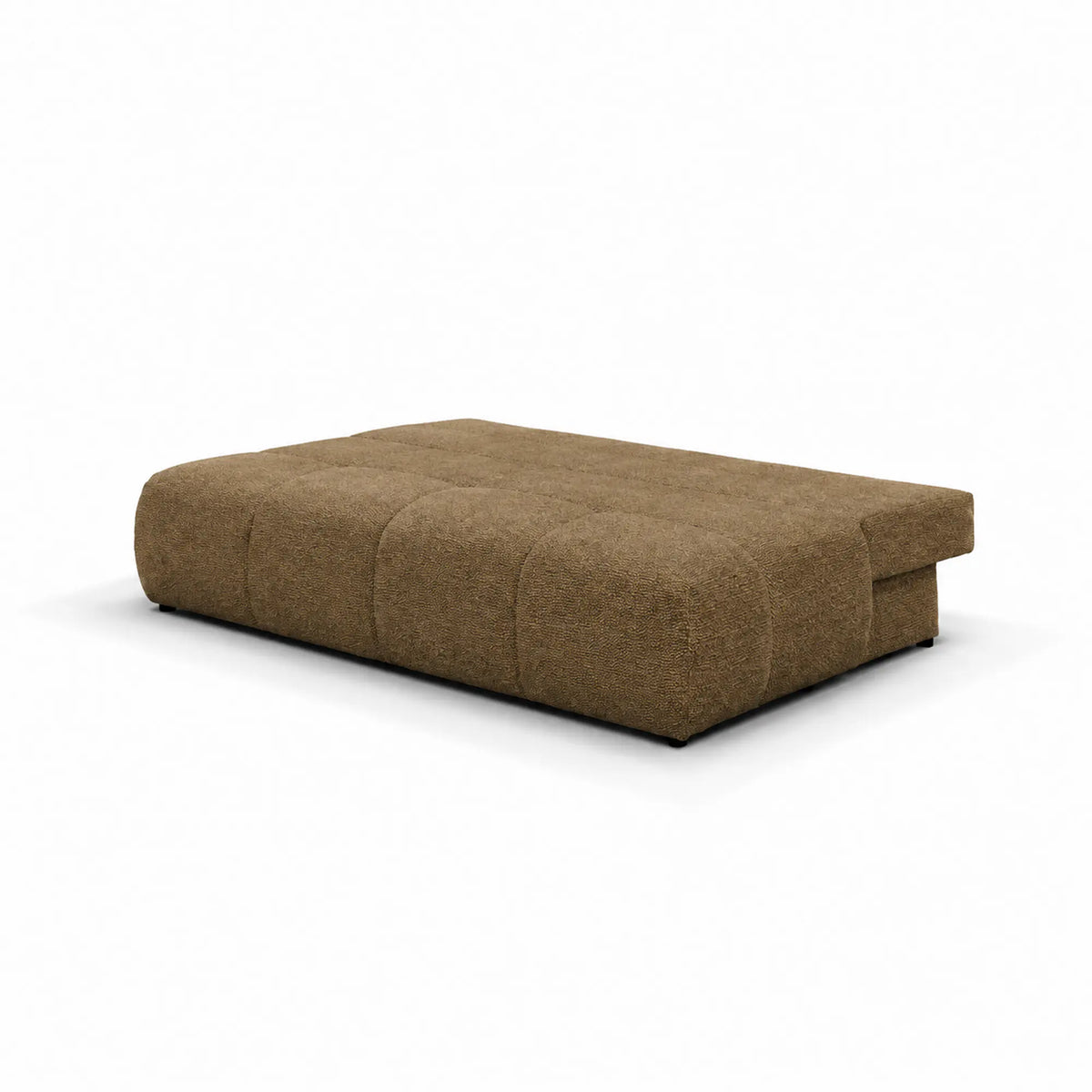 Canapea extensibila STRADA, stofa maro - Vinci 38, cu lada depozitare, 208x104x92 cm