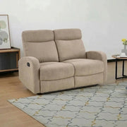 Canapea pliabila OSLO 2S, bej, stofa, 128x95/158x100 cm