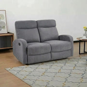 Canapea pliabila OSLO 2S, gri, stofa, 128x95/158x100 cm