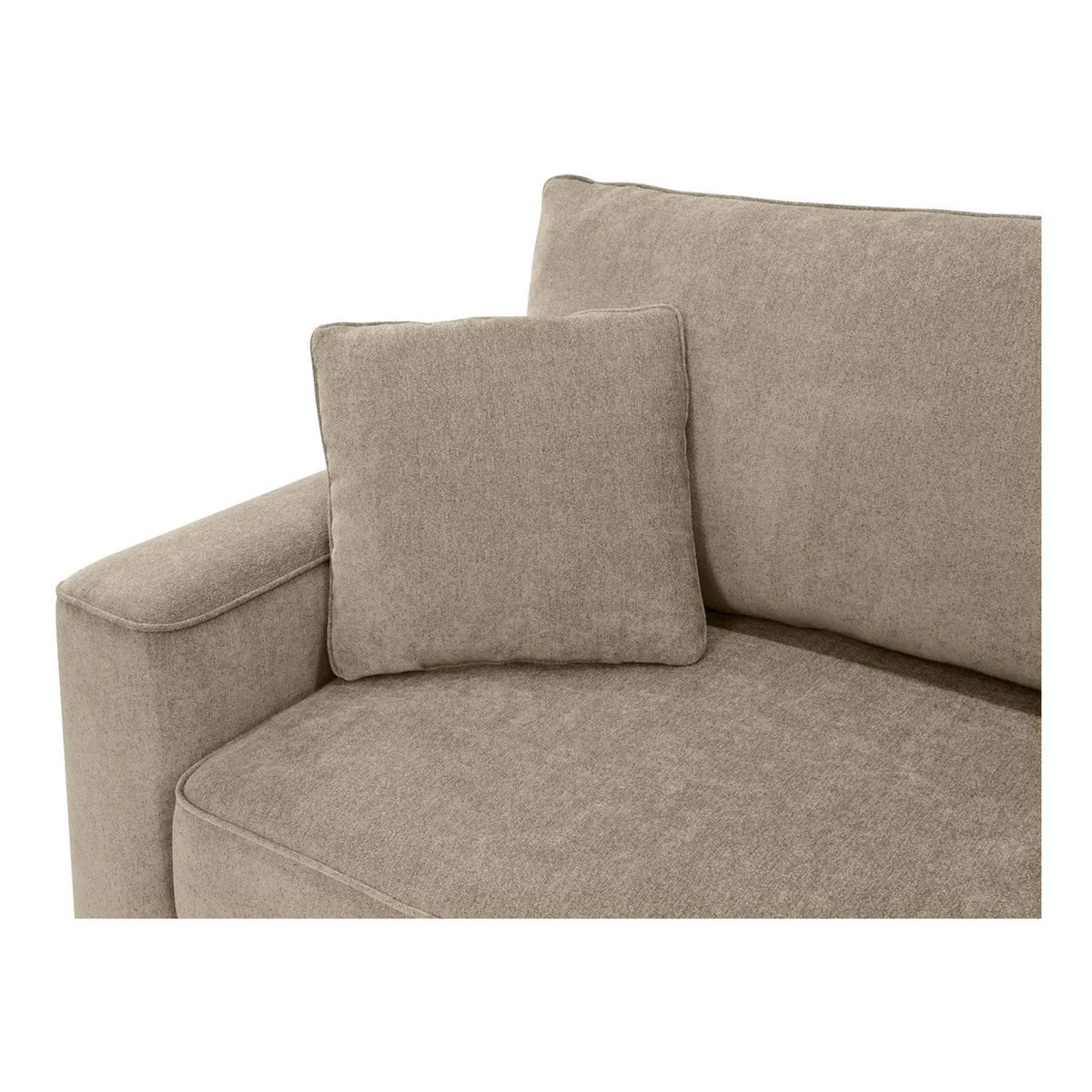 Colțar extensibil LORETTO, universal, stofă taupe, 259x158x100 cm