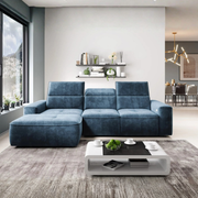 Coltar COLOMBO MINI, personalizabil, cu reglaj electric, tetiere reglabile si lada depozitare, 275x182x103 cm