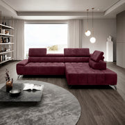 Coltar PALLADIO L, personalizabil, cu reglaj electric si tetiere reglabile, 320x220x99 cm