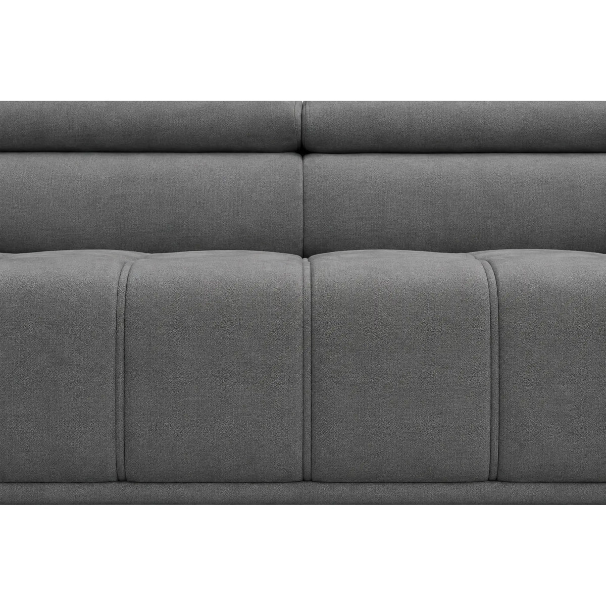 Coltar cu sezlong PALLADIO L, sezlong dreapta, stofa catifelata gri - Riviera 91, cu reglaj electric si tetiere reglabile, 320x220x99 cm
