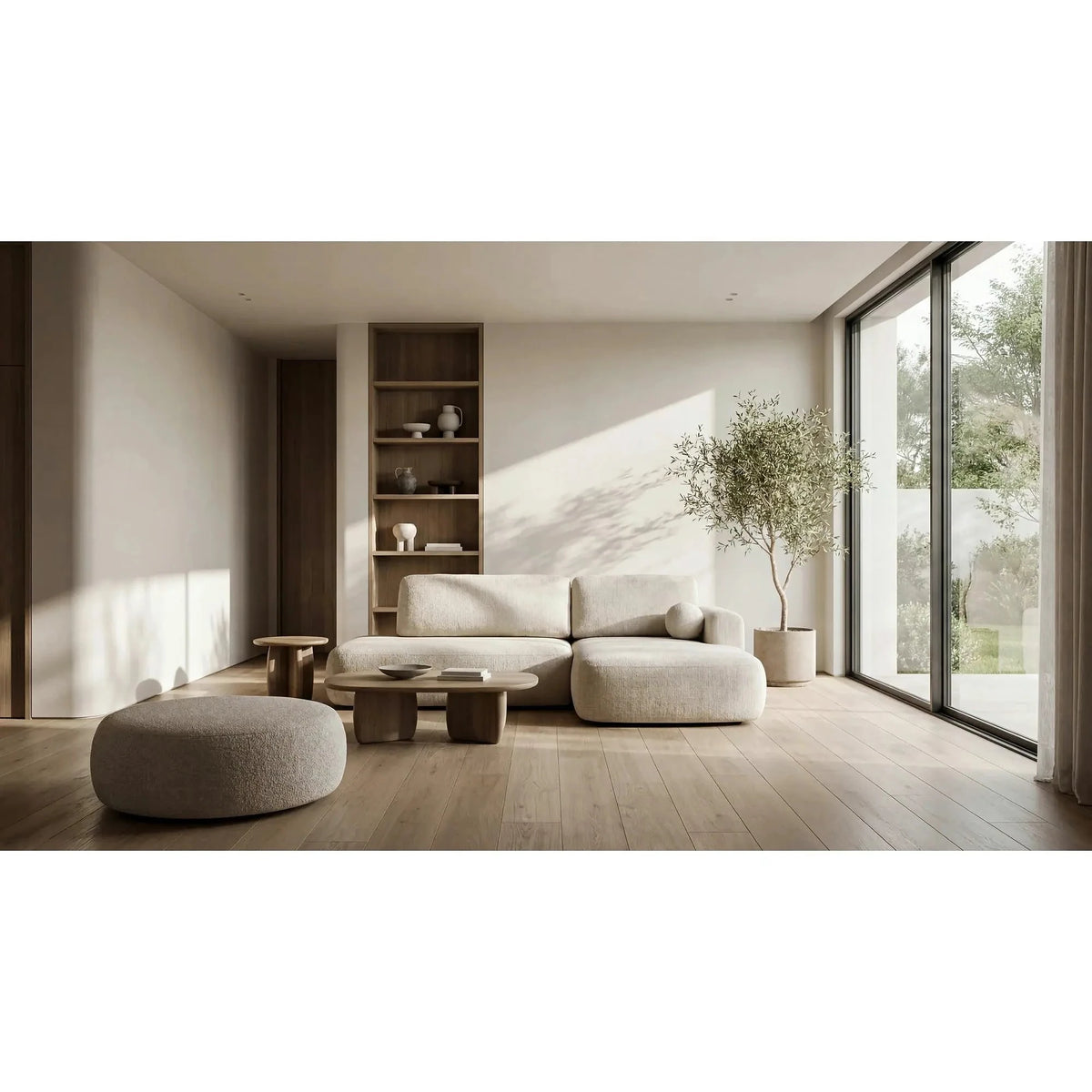 Coltar de living ARIOLA, sezlong dreapta, stofa albastru - Cremona 77, 286x175x88 cm