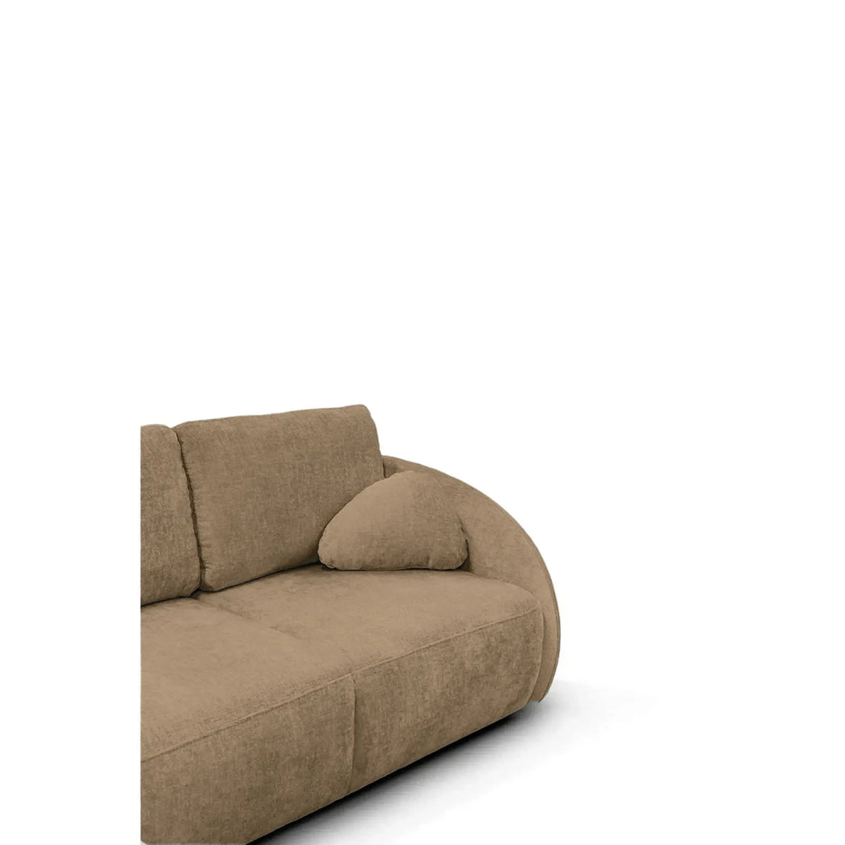Coltar de living FLAVIA, sezlong dreapta, stofa maro - Cremona 18, cu lada depozitare, 265x215x86 cm