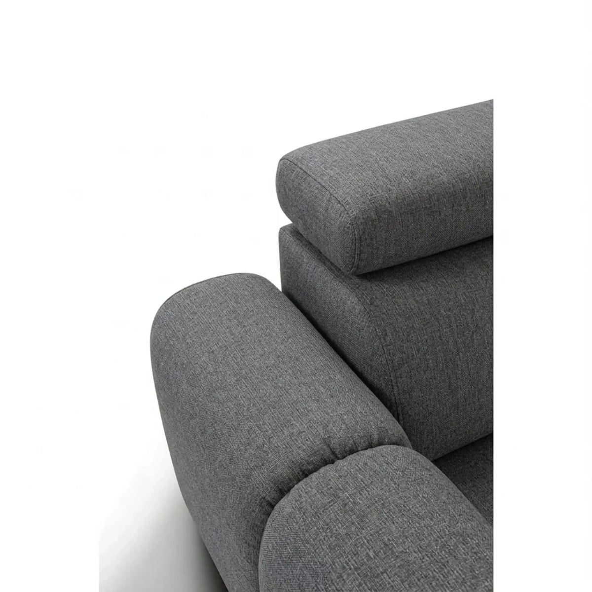 Coltar extensibil 5 locuri LIRRA, sezlong stanga, stofa gri - Cremona 95, cu lada depozitare, 300x185x84 cm