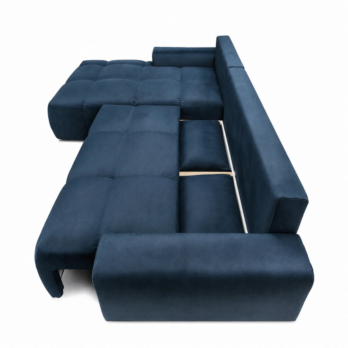 Coltar extensibil Atlantic, personalizabil materiale Gama Platinium, cu lada depozitare, 305x214x94 cm