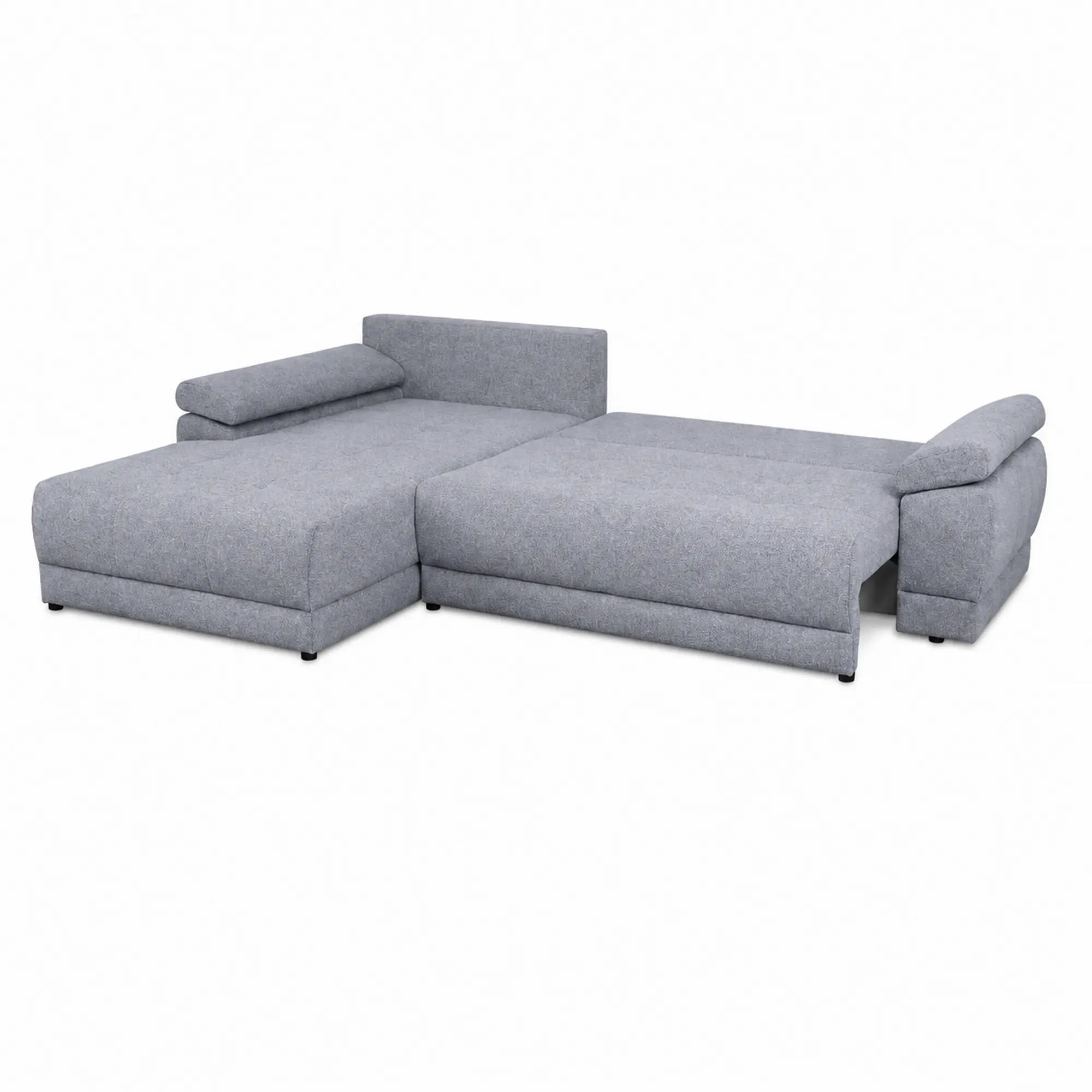 Coltar extensibil EVEREST, universal, stofa clasica gri - Primo 88, cu lada depozitare, 314x213x90 cm