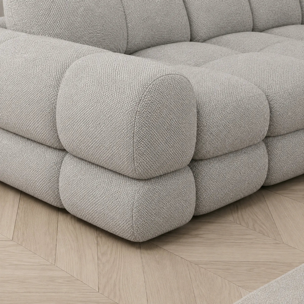 Coltar extensibil TOLLO L, sezlong dreapta, stofa clasica gri - Austin 18, cu lada depozitare si reglaj electric, 302x217x105 cm