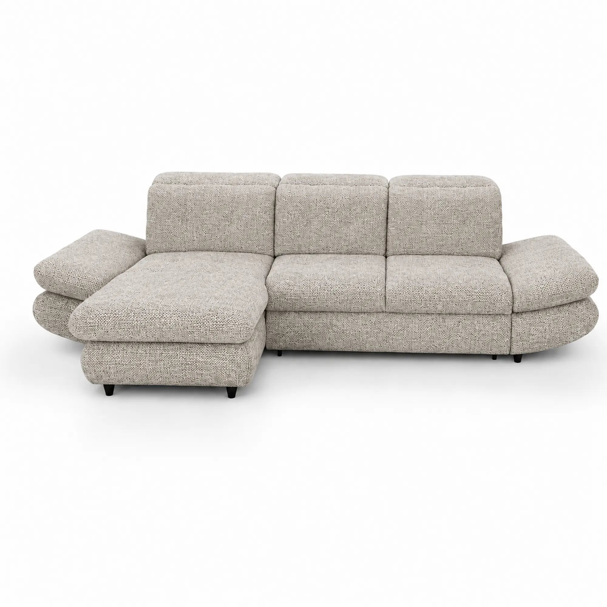 Coltar living SIENA MINI, sezlong stanga, stofa crem - Rimini R072, 297x181x100 cm