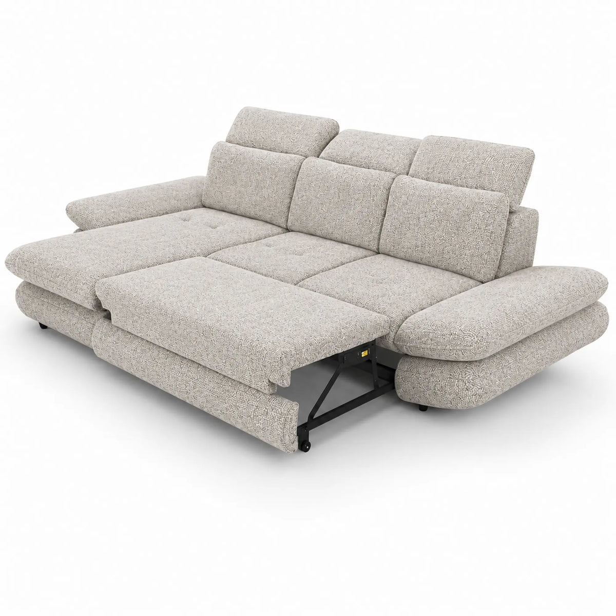 Coltar living SIENA MINI, sezlong stanga, stofa crem - Rimini R072, 297x181x100 cm