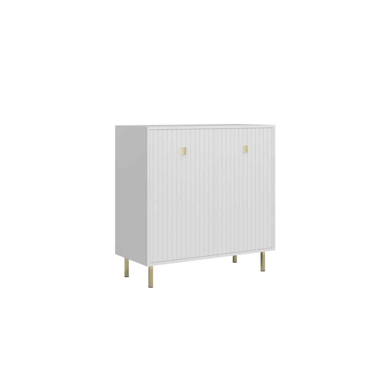 Comoda living PIANO, alb, PAL, 88x40x86 cm