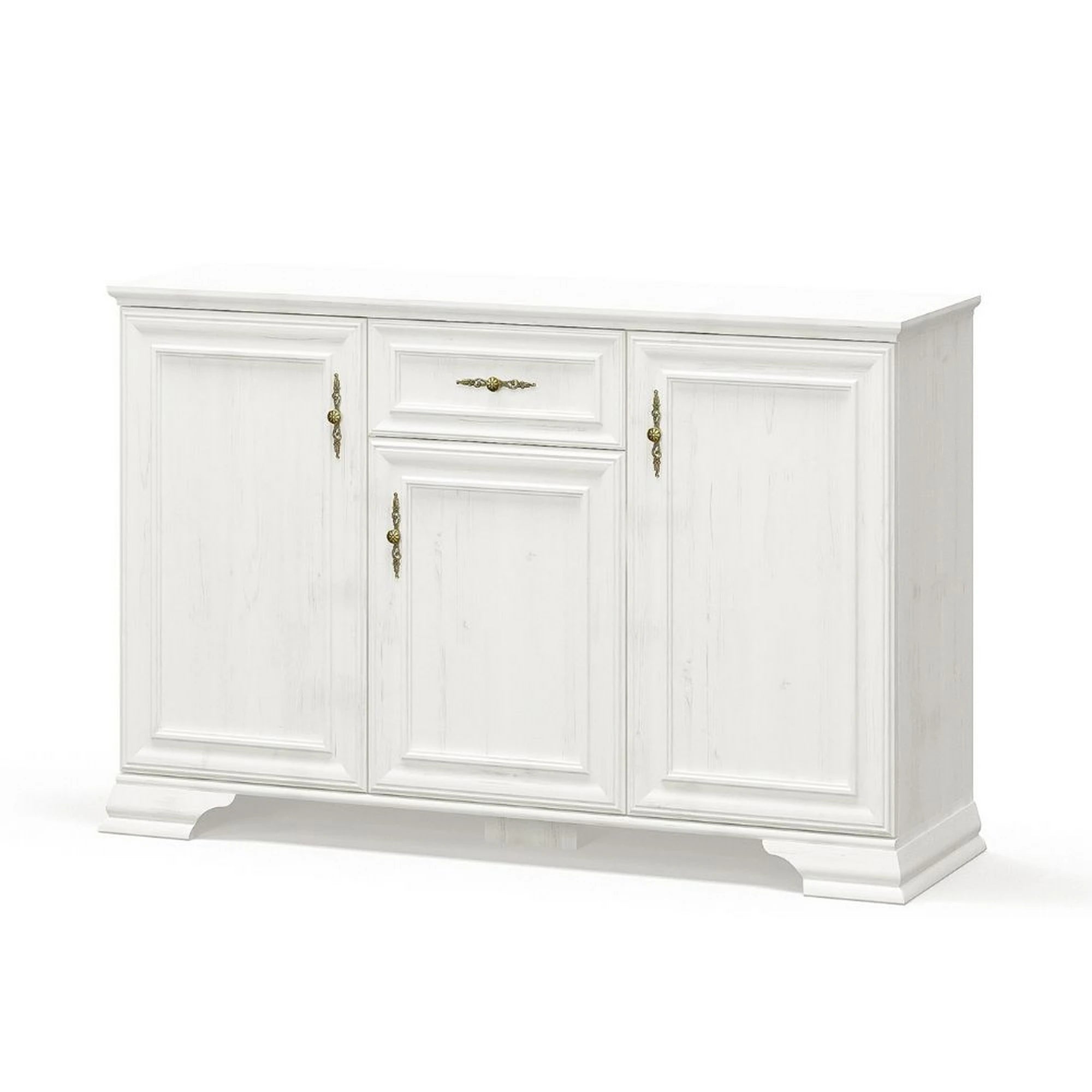 Comoda pin alb anderson IRYS, PAL laminat, 138x39x89 cm