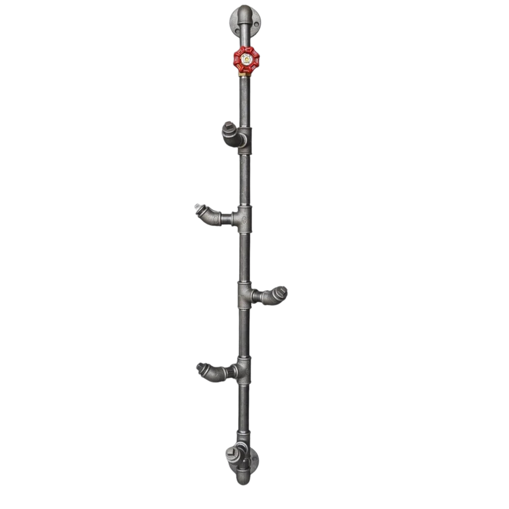 Cuier BORURAF080, argintiu, metal, 15x15x100 cm