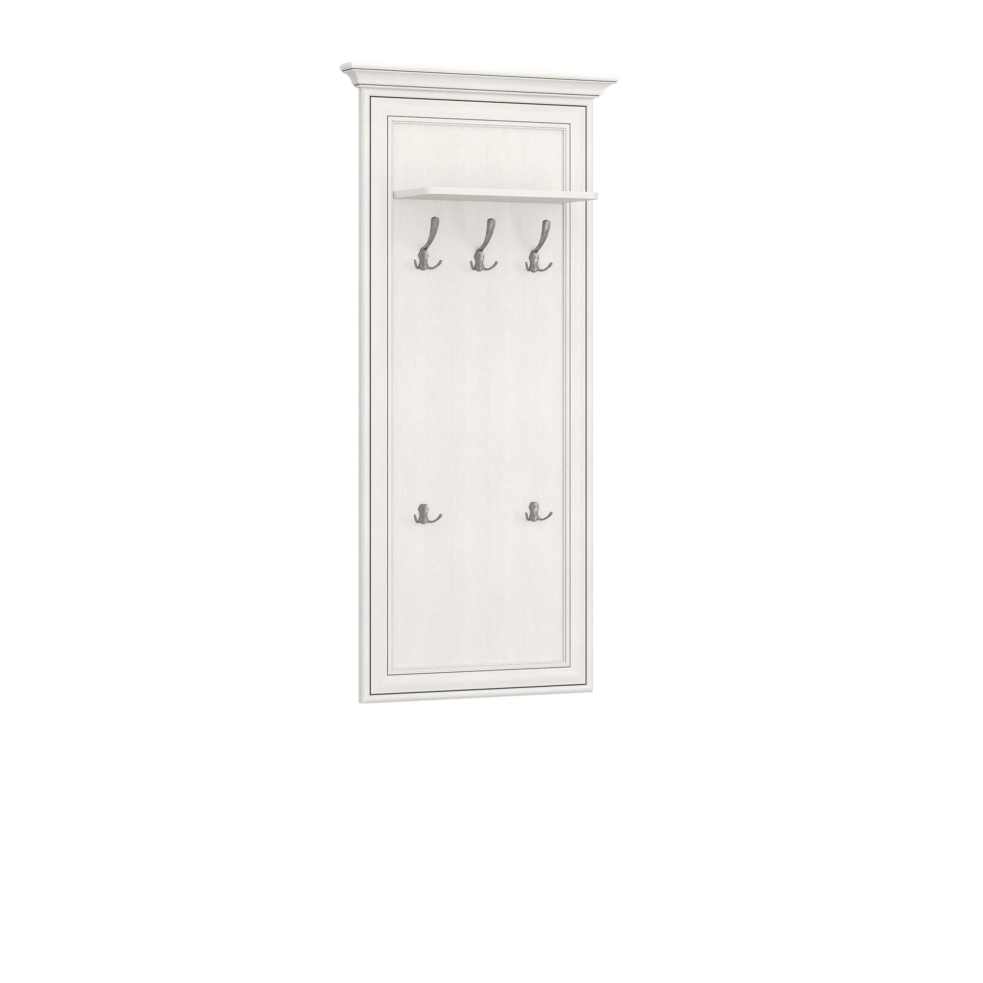 Cuier de perete TIFFANY, crem, PAL laminat, 70x22x150 cm