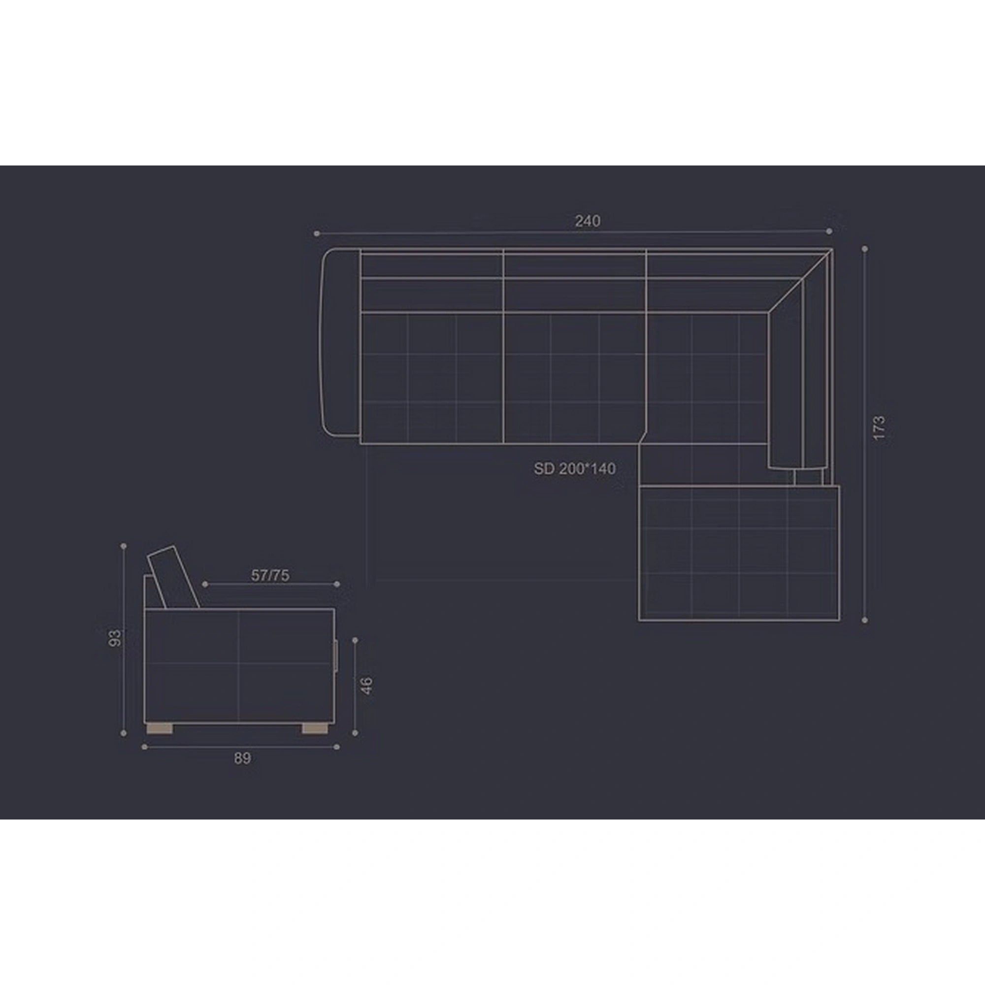 Coltar extensibil pentru living HERA, sezlong stanga, stofa verde - Velvet F613, 240x173x93 cm