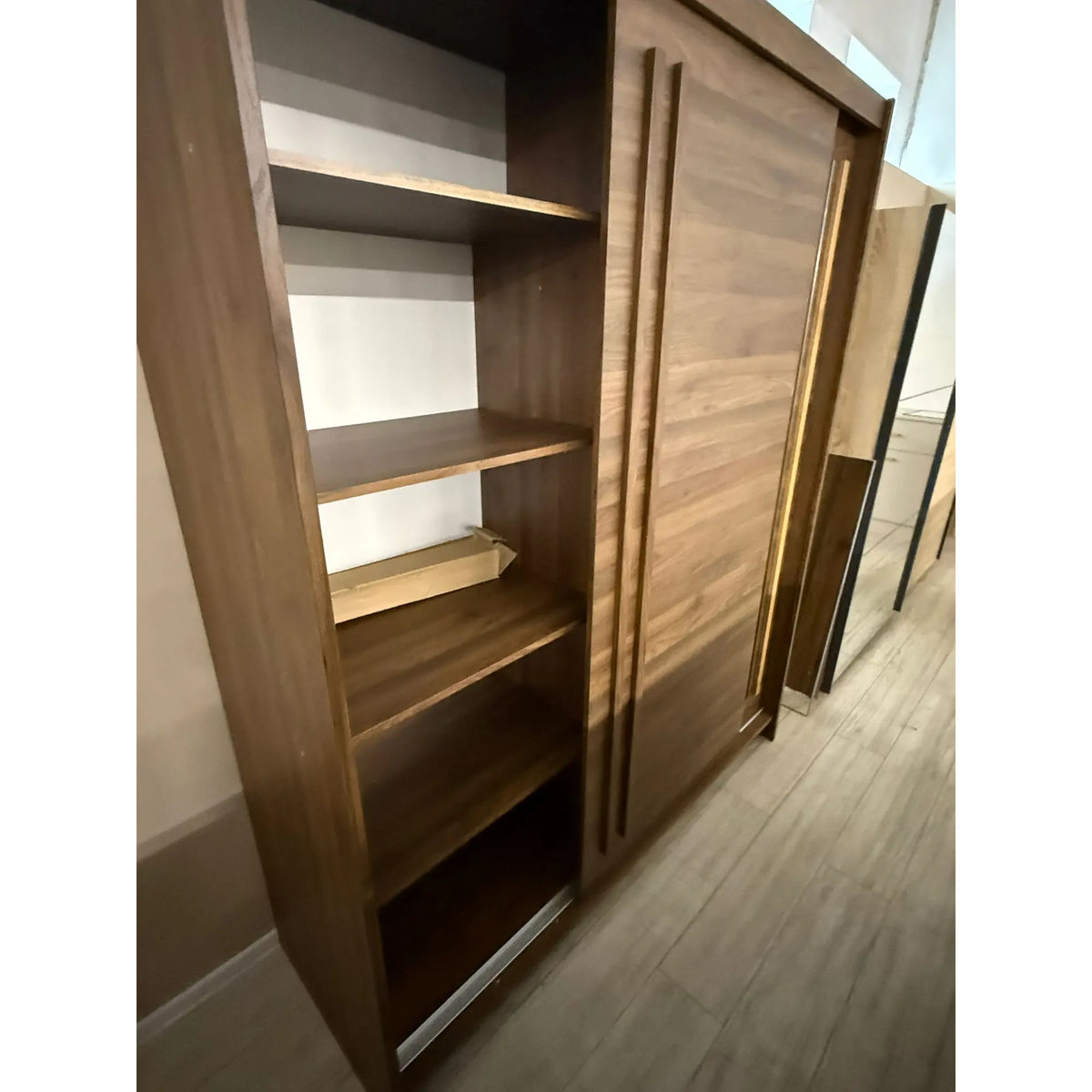 PRODUS RESIGILAT - Dulap EFFECT, stejar columbia, PAL, cu 2 usi, 175x59x215 cm