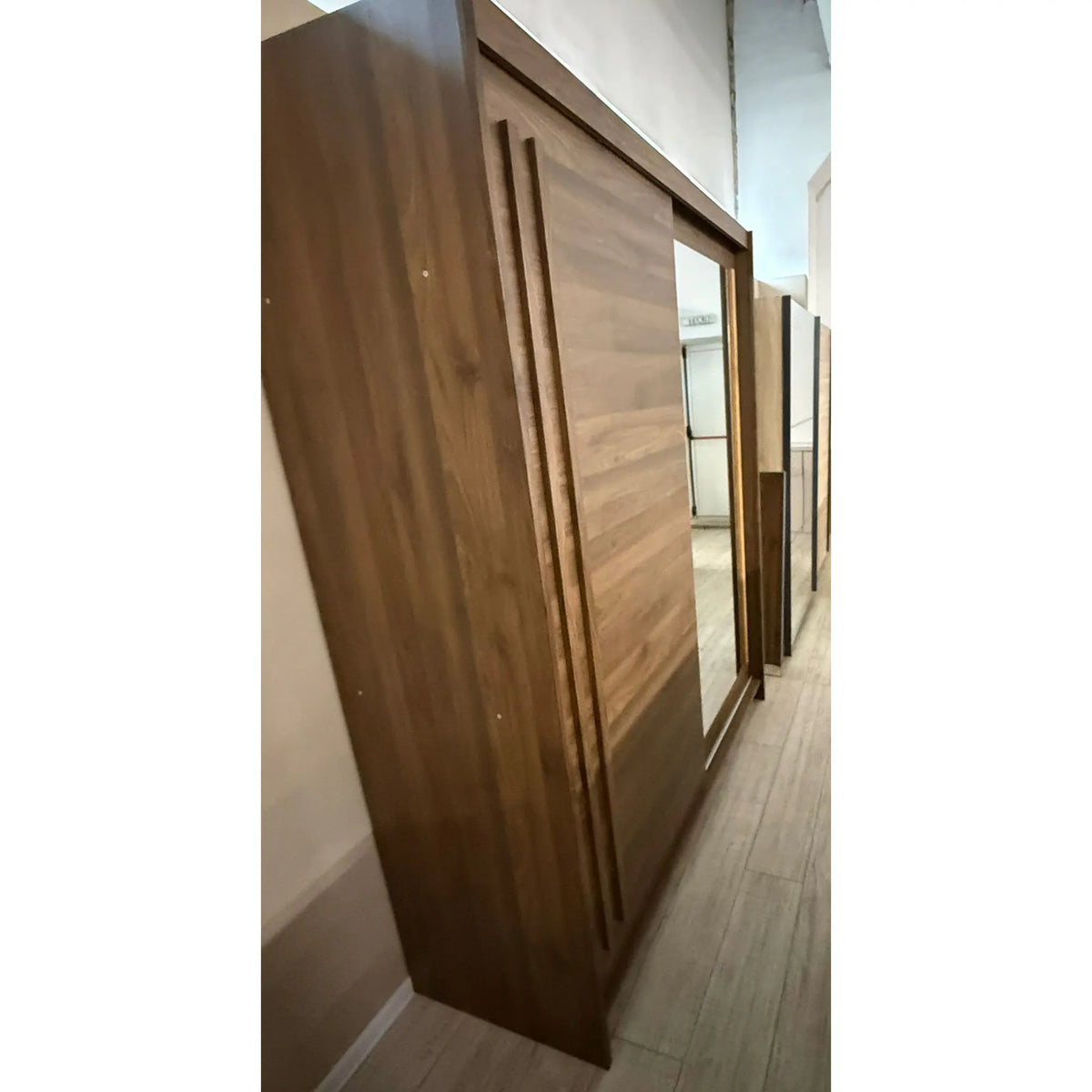 PRODUS RESIGILAT - Dulap EFFECT, stejar columbia, PAL, cu 2 usi, 175x59x215 cm