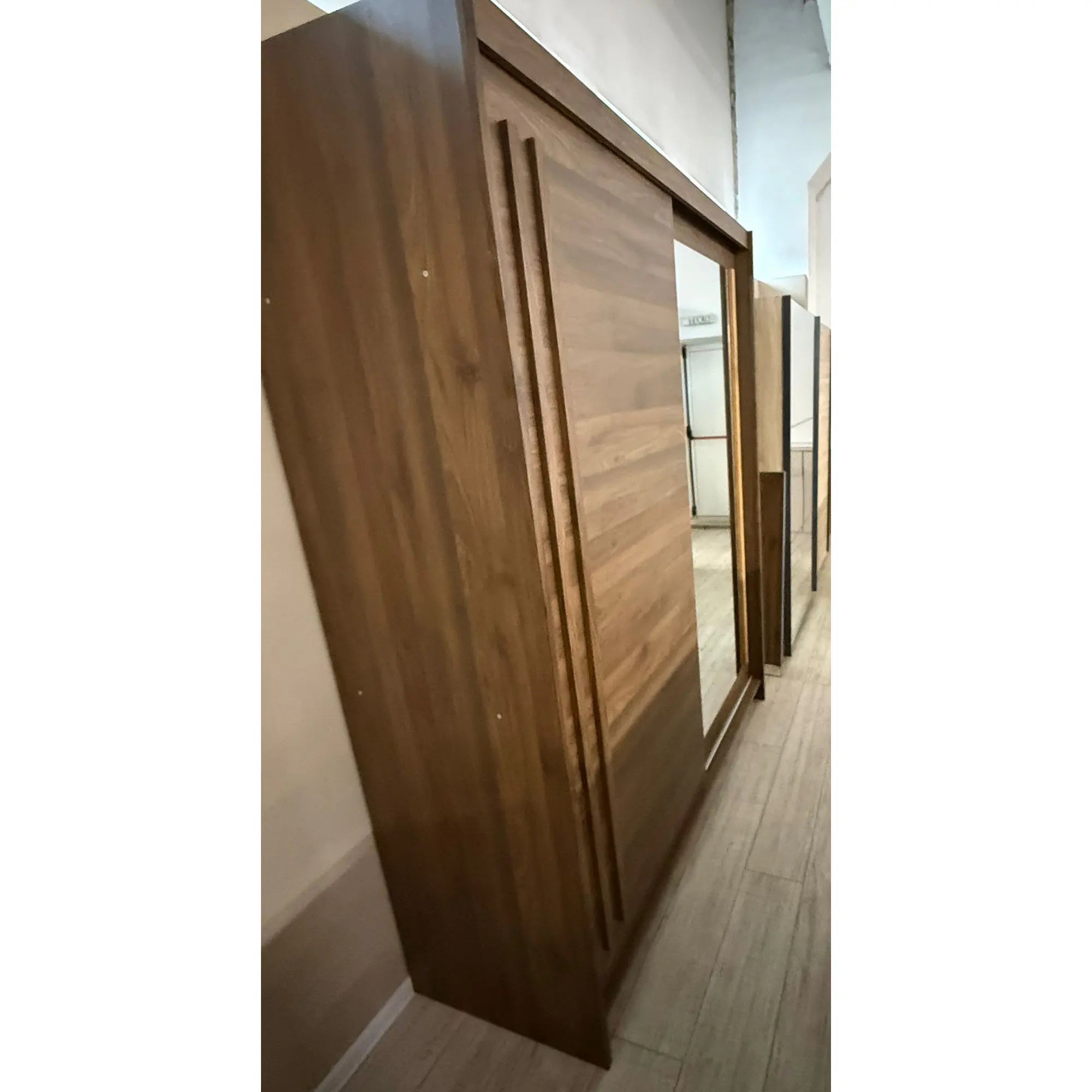 PRODUS RESIGILAT - Dulap EFFECT, stejar columbia, PAL, cu 2 usi, 175x59x215 cm