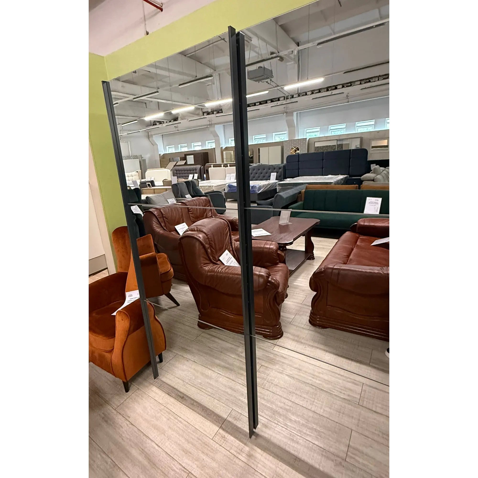 PRODUS RESIGILAT - Dulap TETRIX, alb lucios, PAL, cu 2 usi si oglinzi, 154x60x196 cm