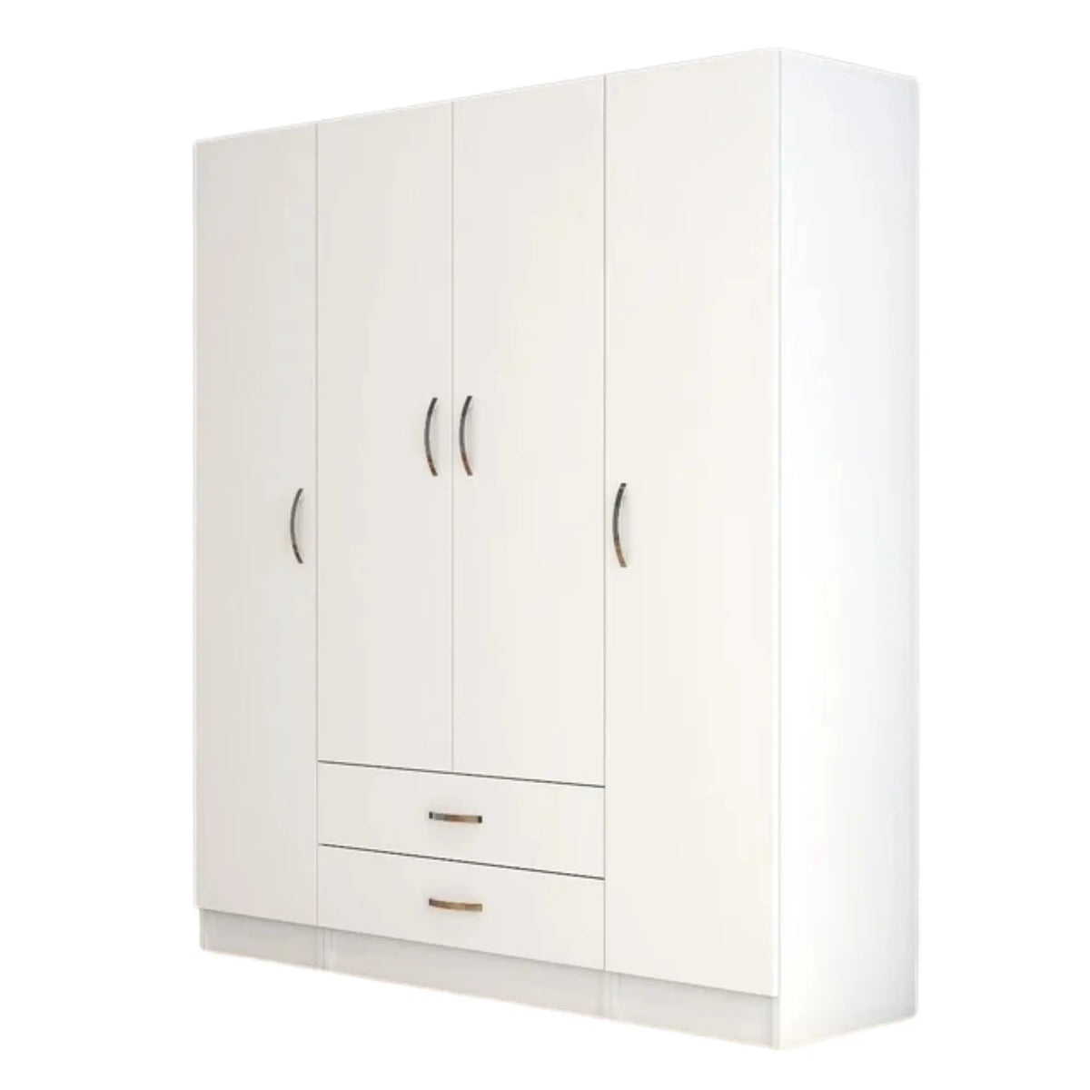 Dulap GRD0601, alb, PAL melaminat, cu 4 usi si 2 sertare, 160x47x182 cm