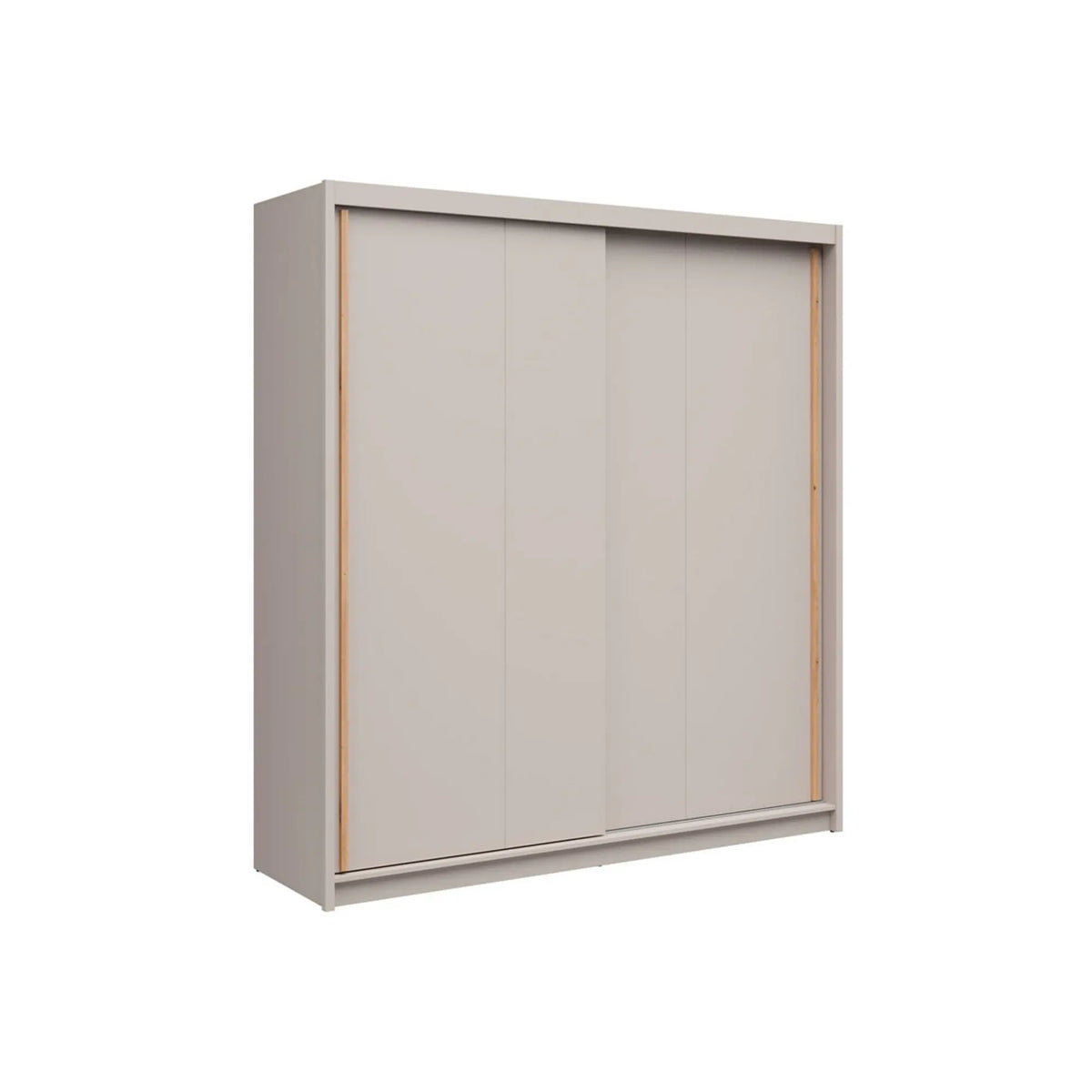 Dulap glisant AURA, cașmir, PAL, cu 2 uși, 203x60x219 cm