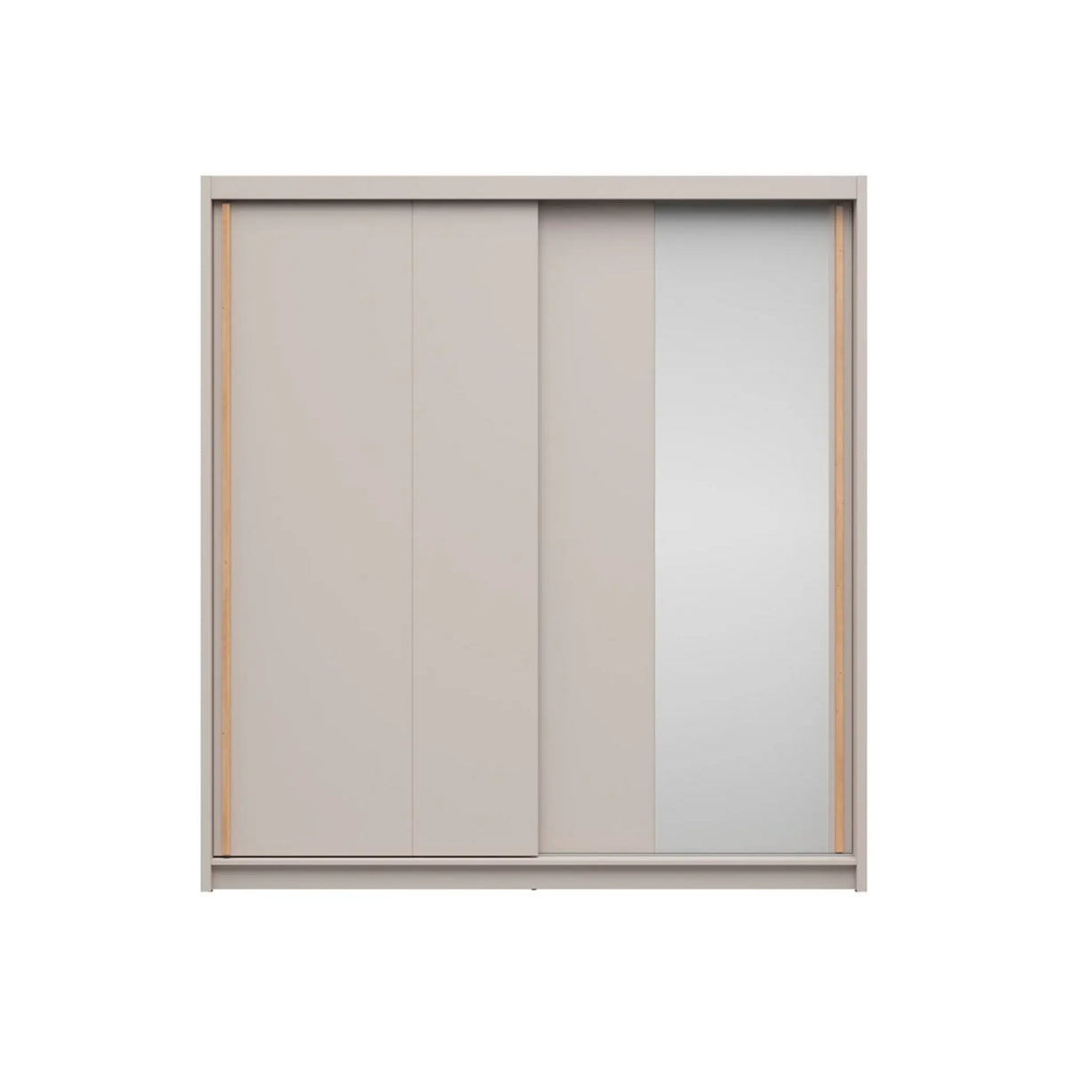 Dulap glisant AURA 200, 2 usi, oglinda, casmir, PAL, 203x60x219 cm