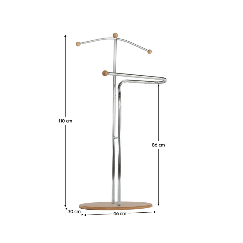 Stander haine ELO, crom/fag, metal, 46x30x110 cm