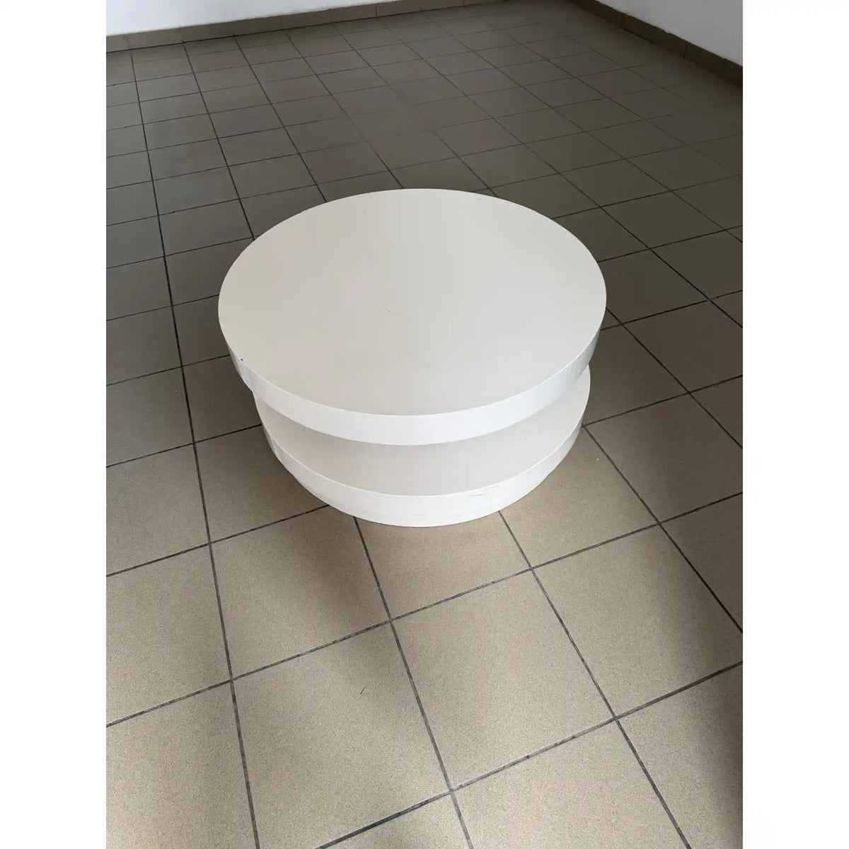 PRODUS RESIGILAT - Masuta cafea FABIOLA, alb, 80x80x37 cm