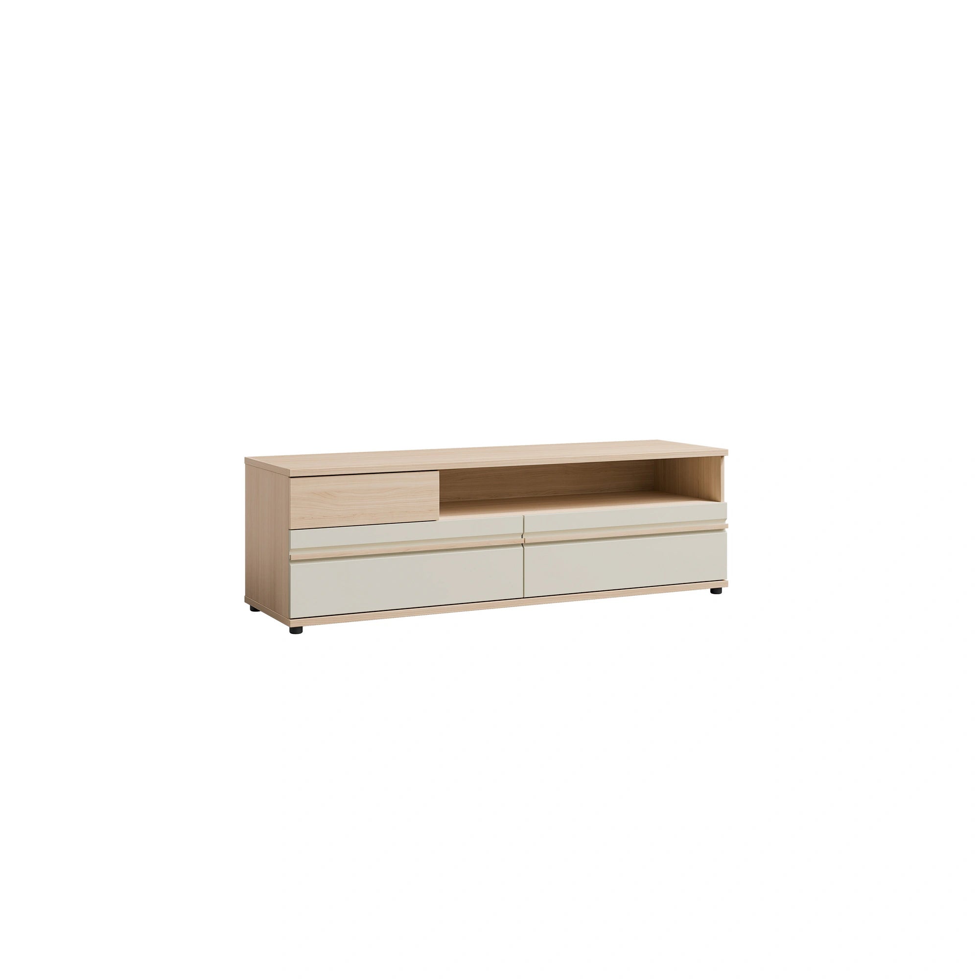 Comoda tv sufragerie OSLO OS4, stejar riva/casmir, PAL laminat, 160x44x50 cm