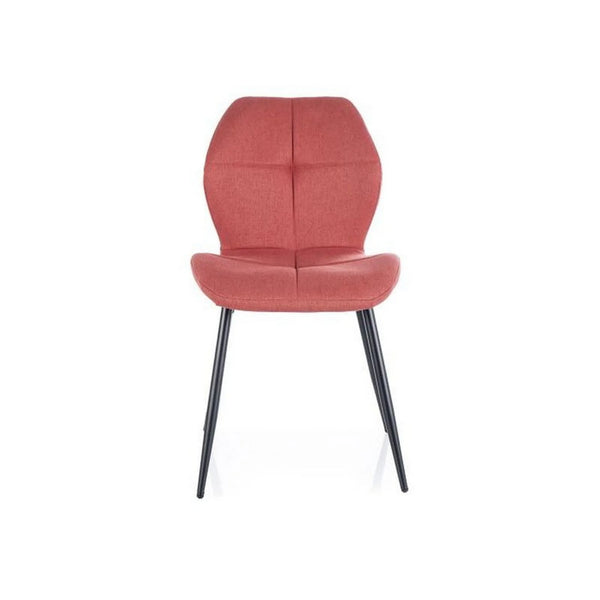 Scaun FRANK, roz/negru, stofa clasica/metal, 48x41x86 cm