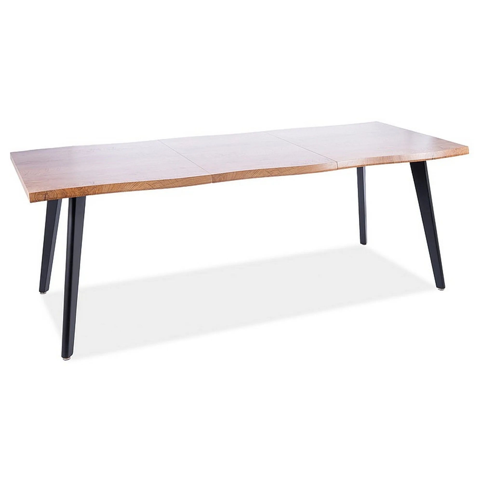 Masa extensibila FRESNO, stejar artisan/negru, 150/210x90x76 cm