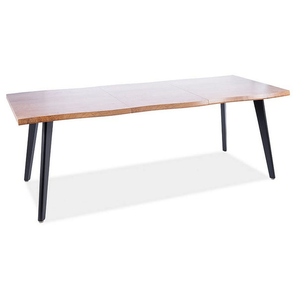 Masa extensibila FRESNO, stejar artisan/negru, 150/210x90x76 cm