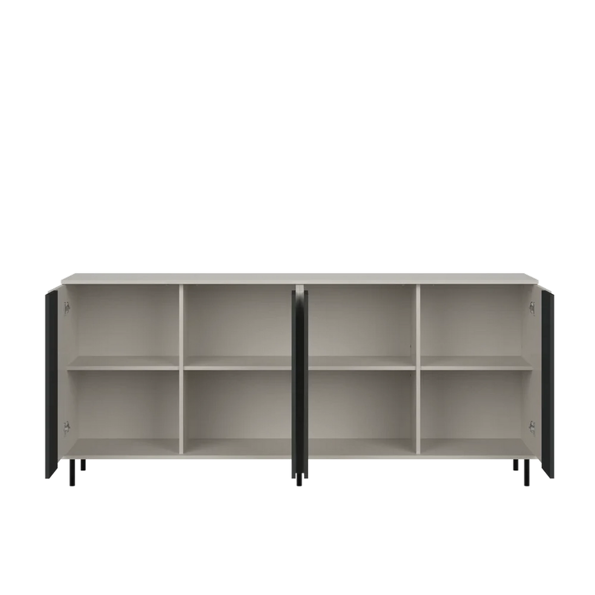 Comoda living FELIX, casmir/gri grafit, PAL laminat, 200x40x93 cm