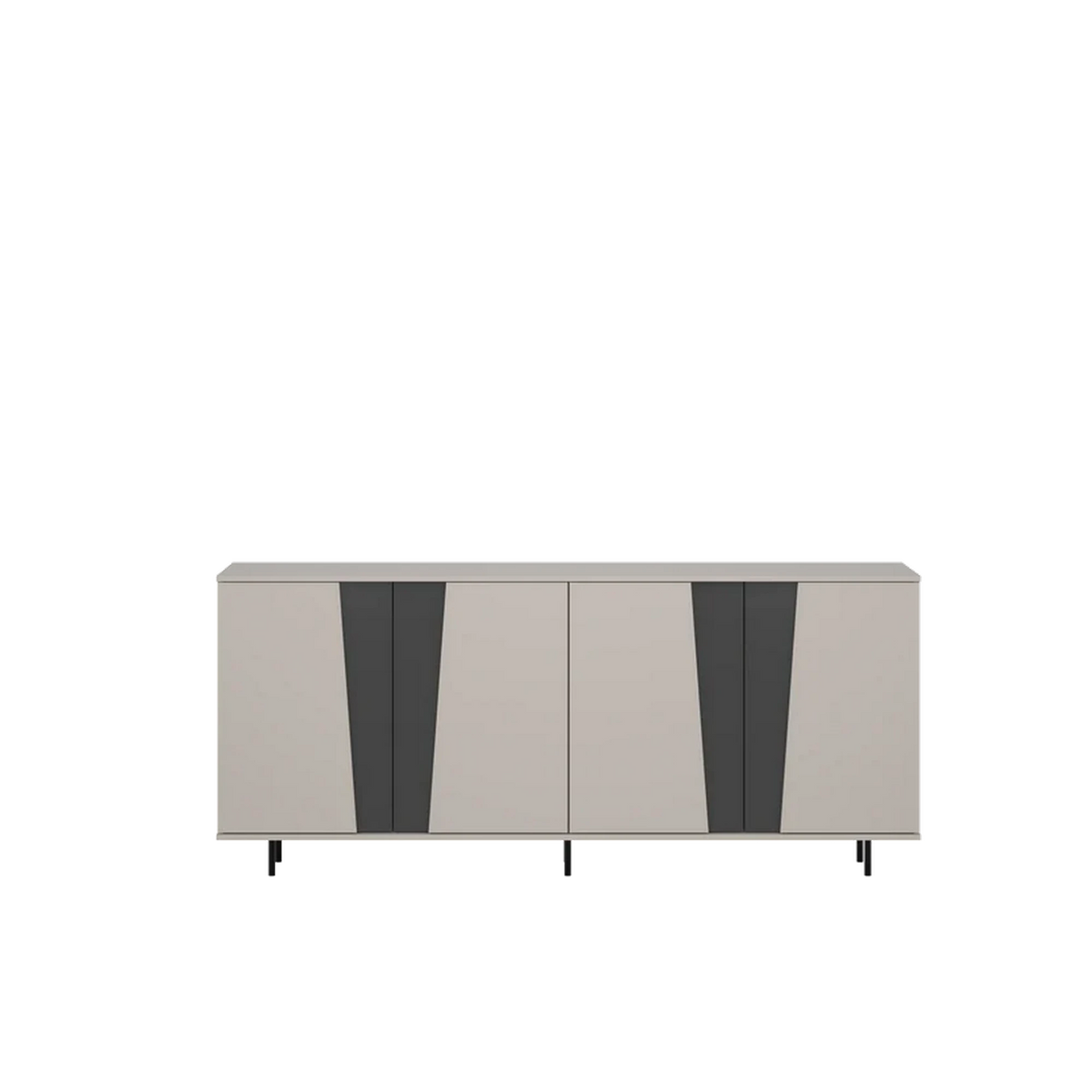 Comoda living FELIX, casmir/gri grafit, PAL laminat, 200x40x93 cm