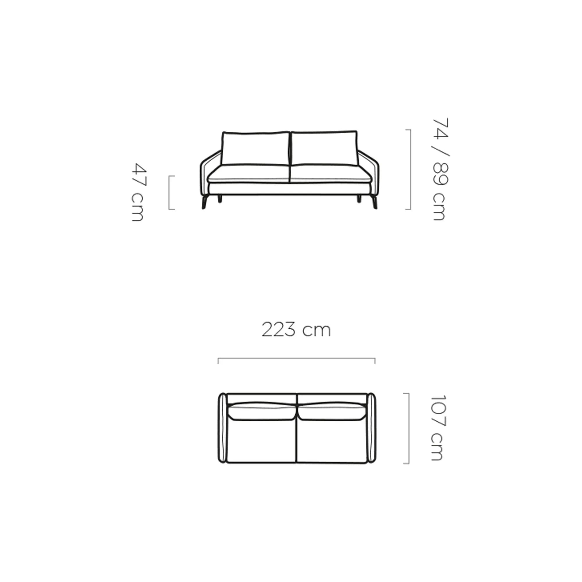 Canapea extensibila GLOSSY, stofa catifelata albastru - Monolith 77, cu lada depozitare, 223x107x89 cm