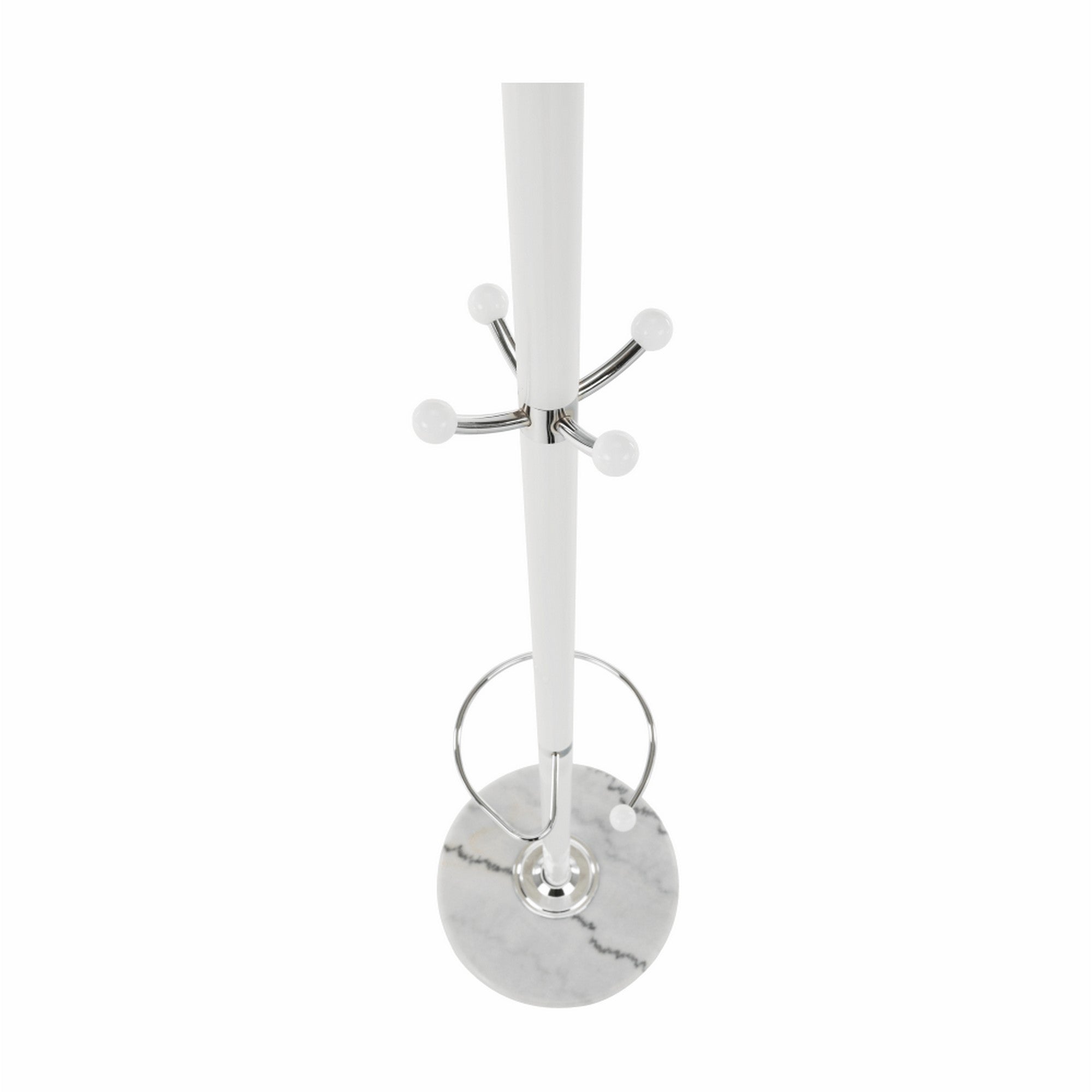 Cuier pom ALAN NEW, alb, metal/marmura, 37x175 cm