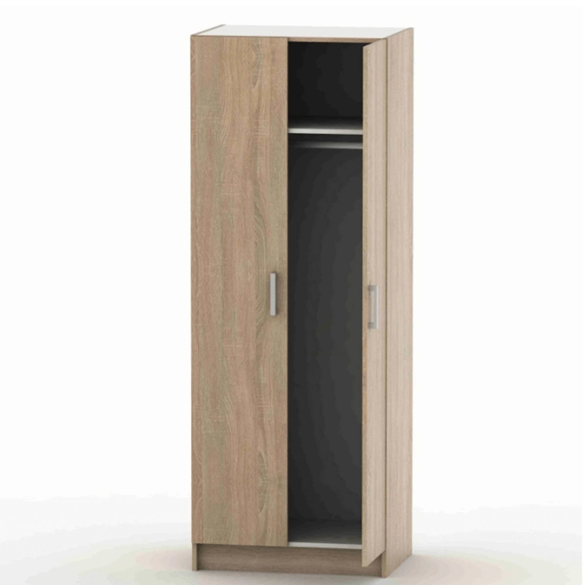 Dulap BETTY 7 BE07-009-00, stejar sonoma, DTD laminat, cu 2 usi, 70x51x190 cm