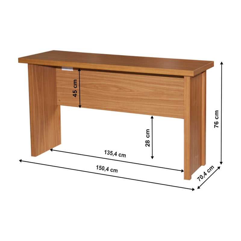 Masa birou OSCAR T01, PAL, cires, 150.4x76x70.4 cm