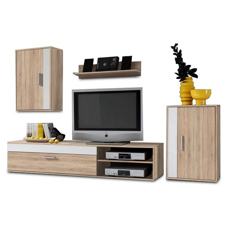 Set living ASOLE NEW, alb/stejar sonoma, 240x30x170 cm