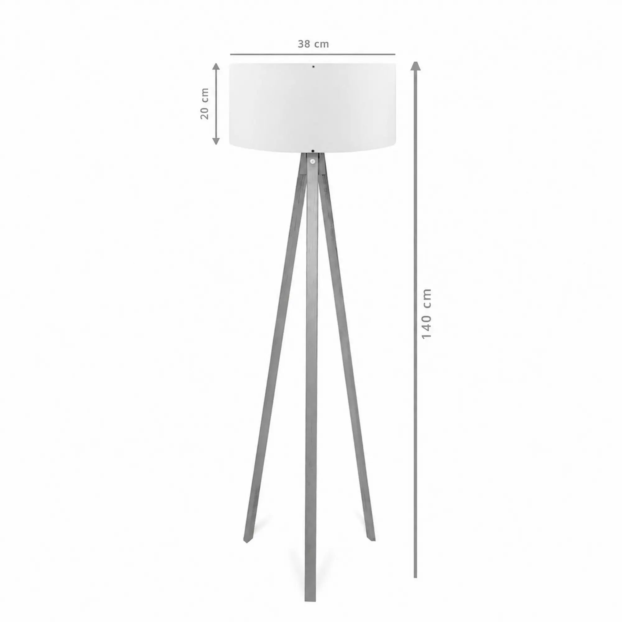 Lampadar AYD-2221, crem, MDF/PVC, 38x140 cm