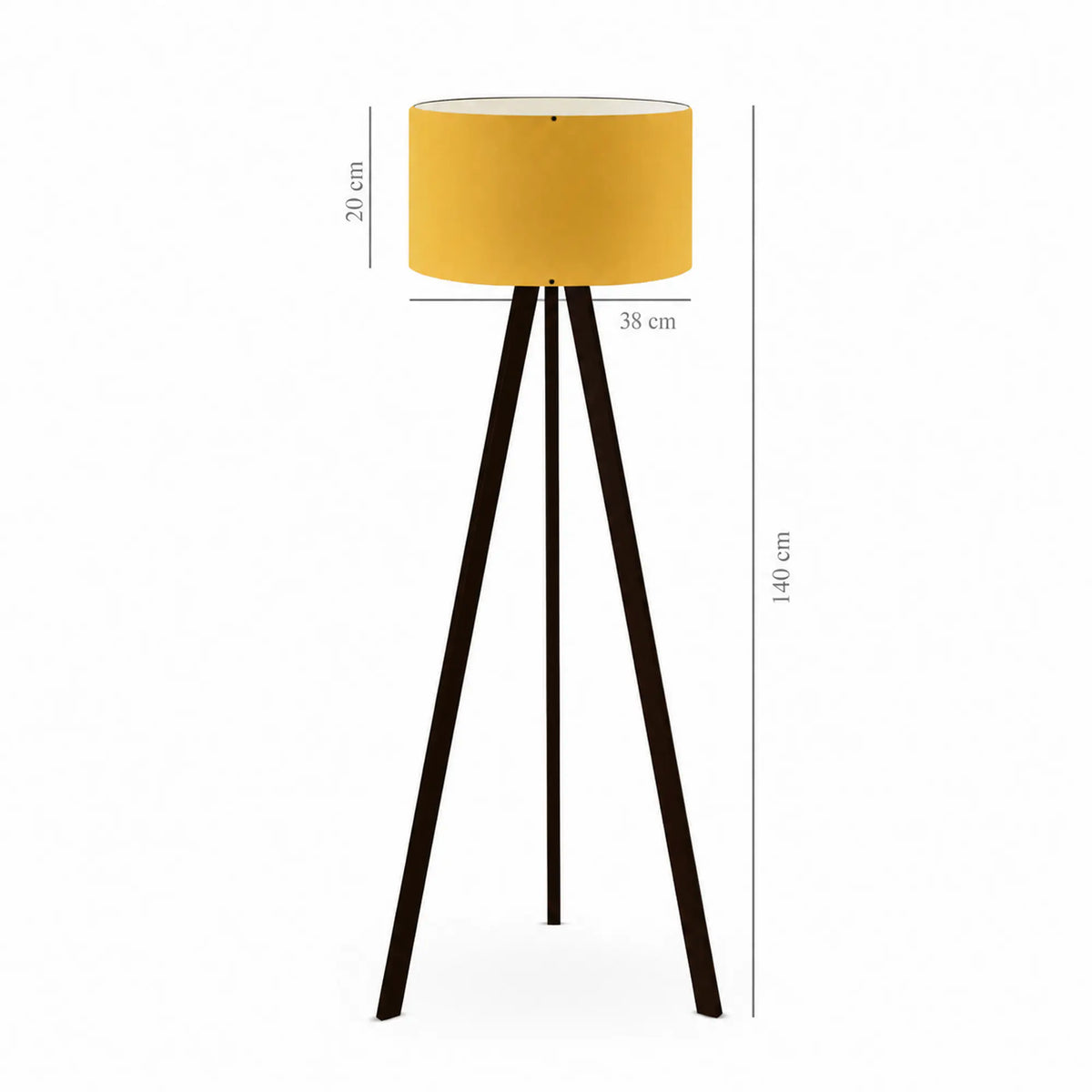 Lampadar AYD-2651, muștar, MDF/PVC, 38x140 cm