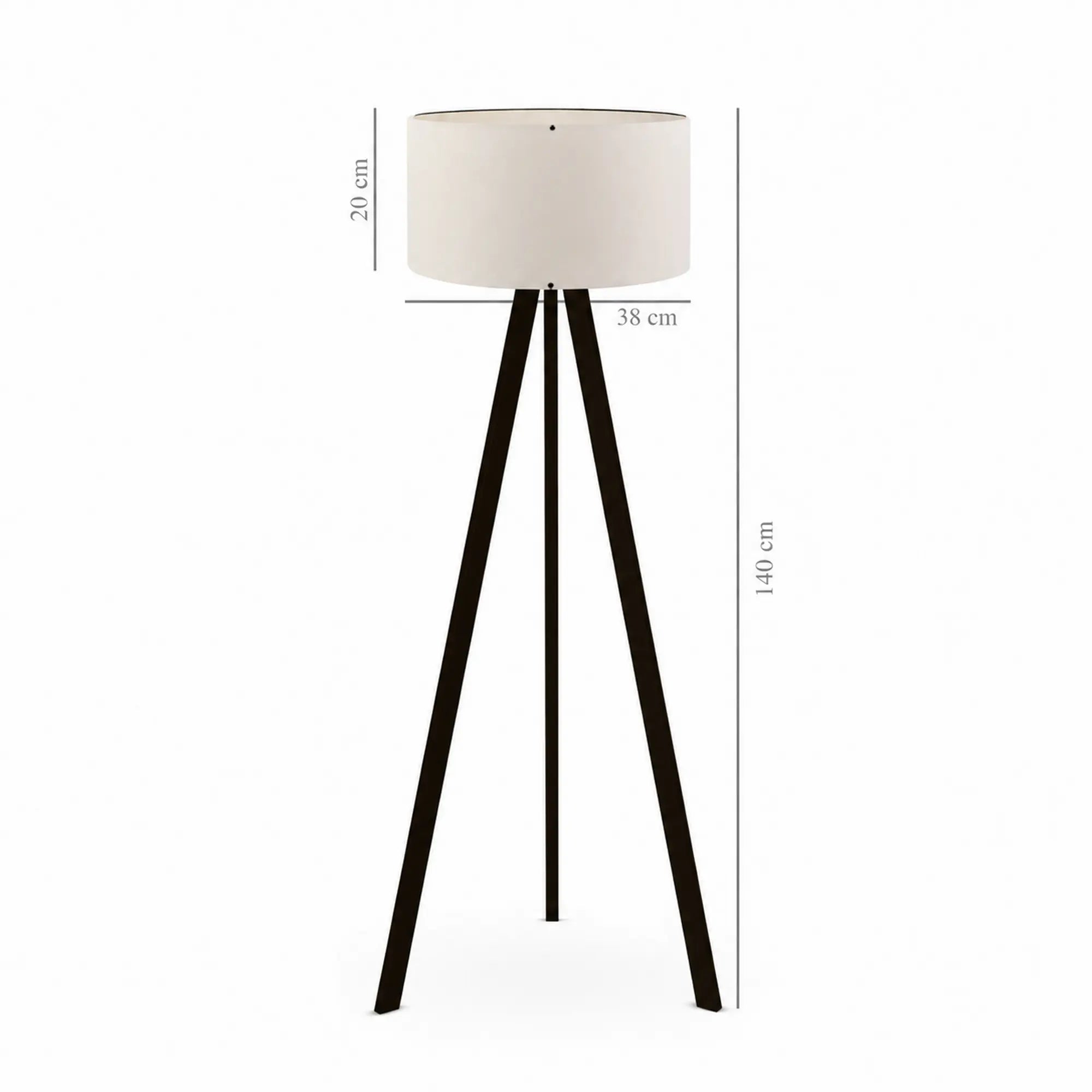 Lampadar AYD-2652, crem, MDF/PVC, 38x140 cm