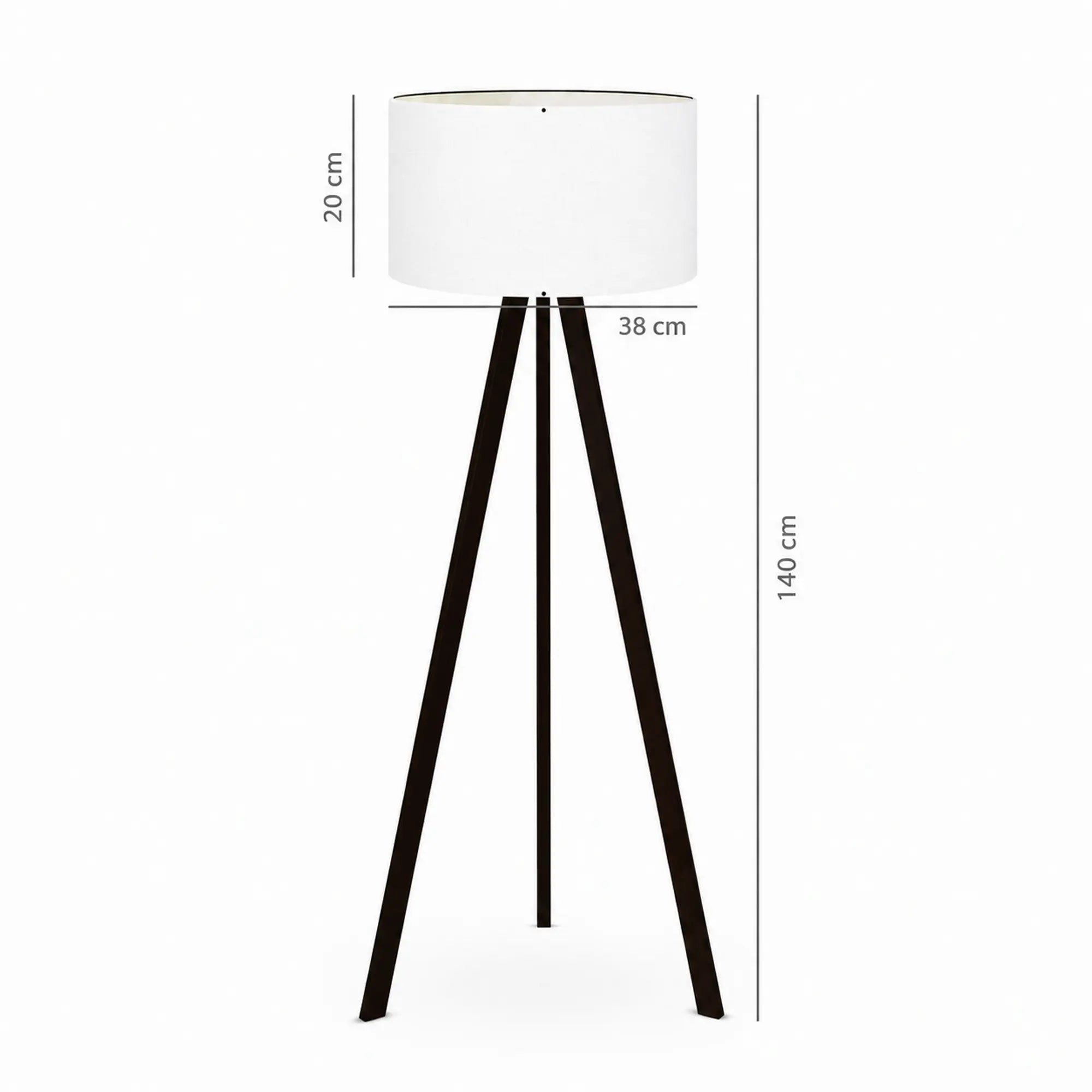 Lampadar AYD-2806, alb, MDF/PVC, 38x140 cm